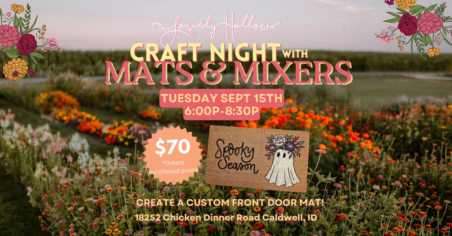 9/15 -Craft Night with Mats & Mixers