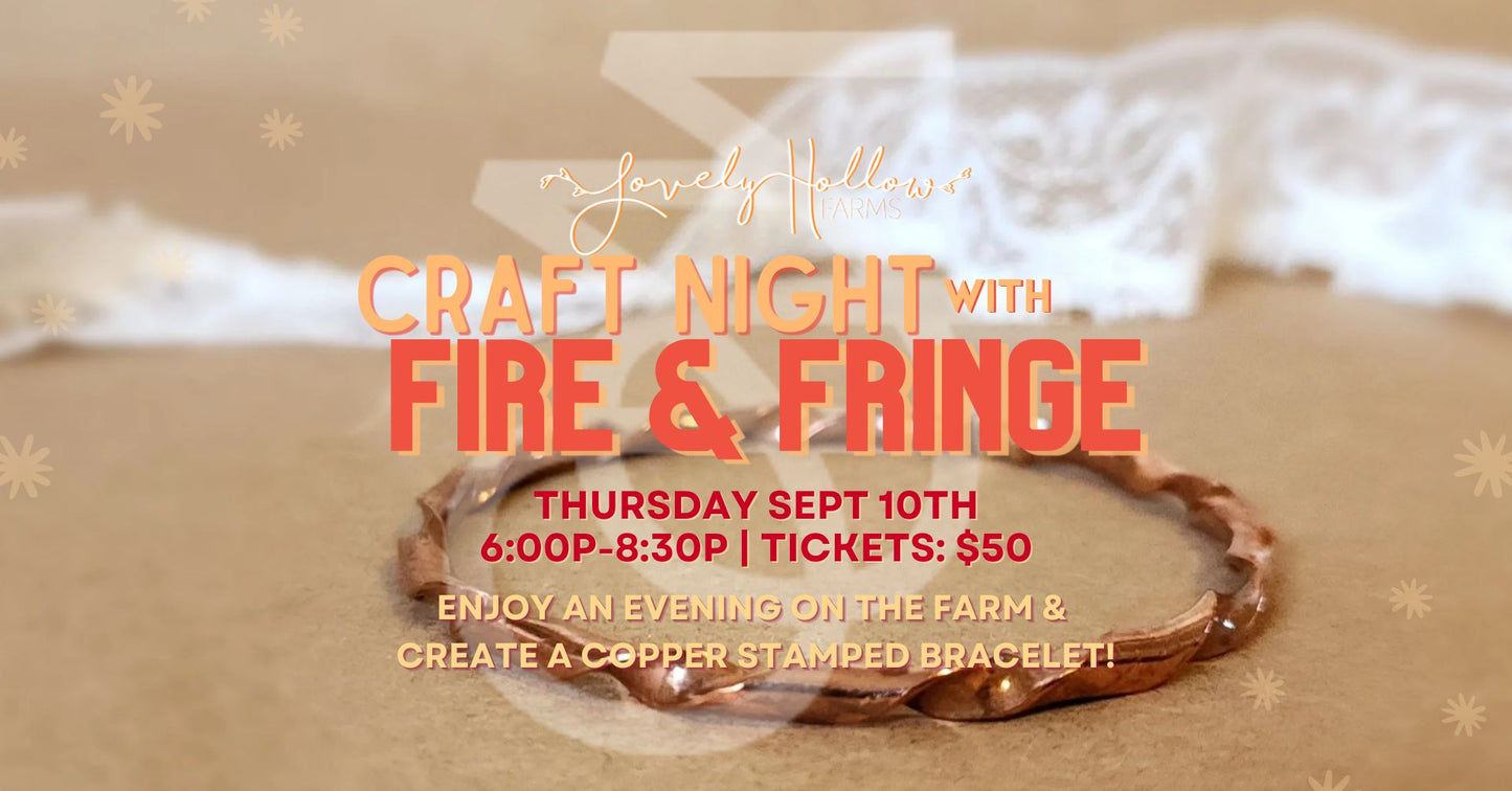 9/10 - Make Copper Stamped Bracelets with Shelby of Fire and Fringe