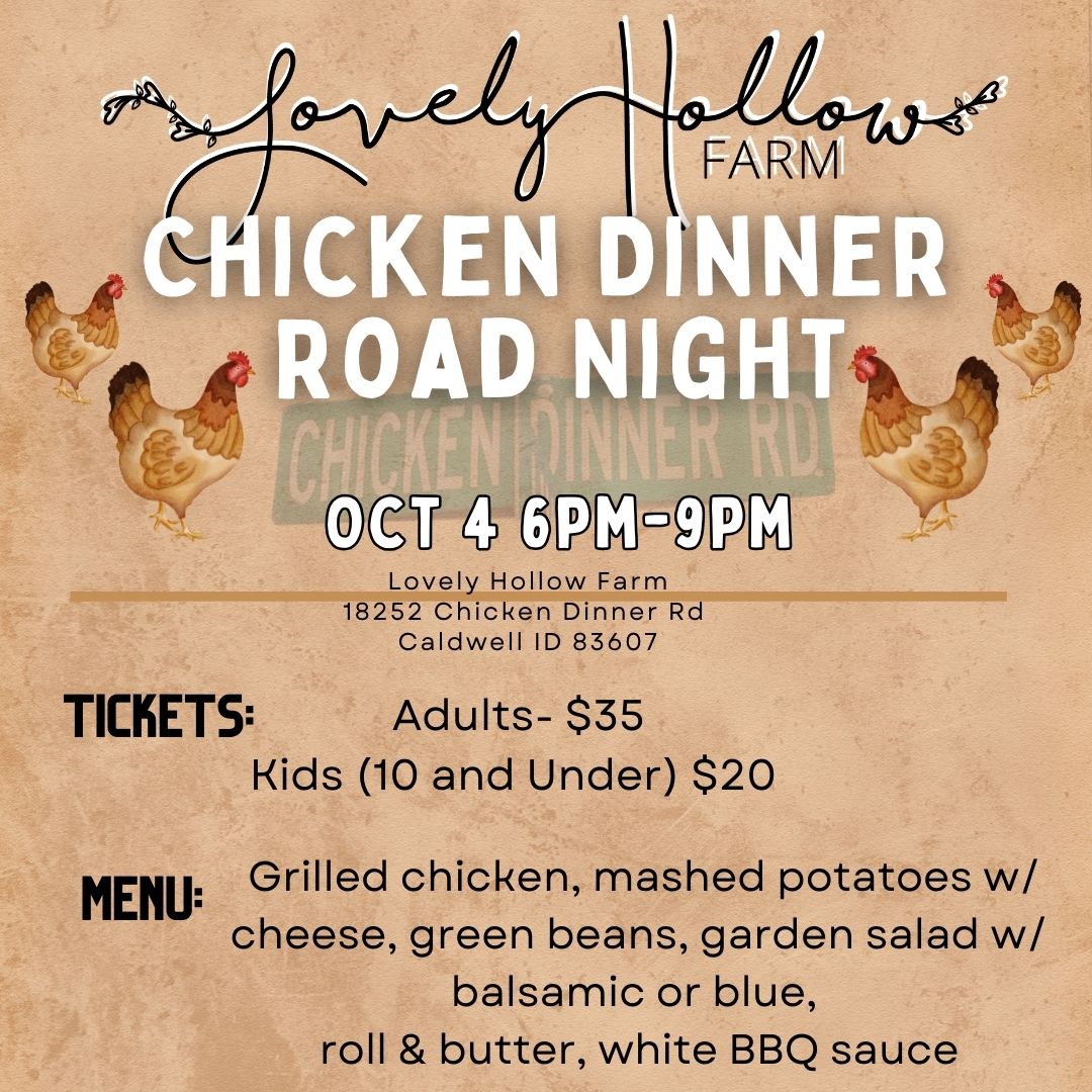 10/4 - Chicken Dinner Road Night