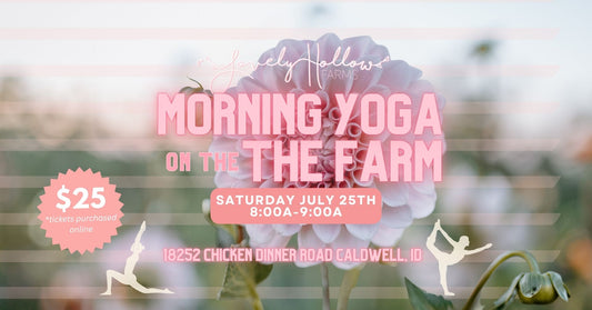 7/25 Yoga On The Farm 8-9a