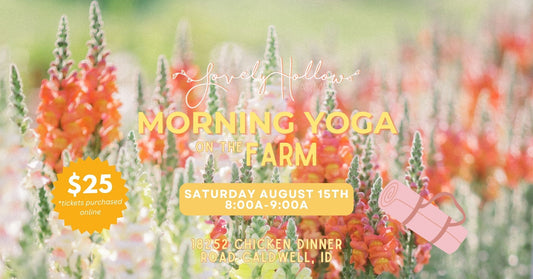 8/15 Yoga On The Farm 8-9a