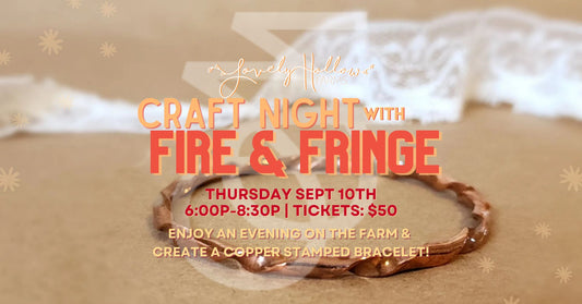 9/10 - Make Copper Stamped Bracelets with Shelby of Fire and Fringe