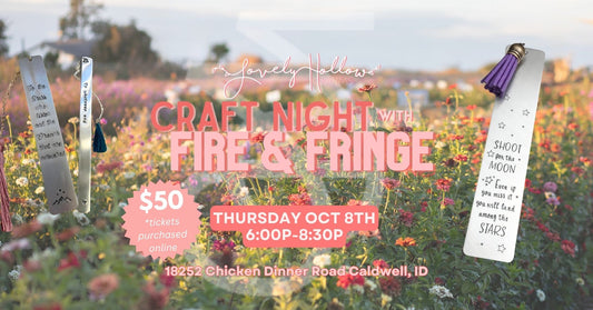 10/8 - Make Metal Stamped Bookmarks with Shelby of Fire and Fringe