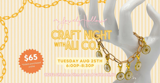 8/25 - DIY Charm Bracelet Bar with Ali of Ali Co.