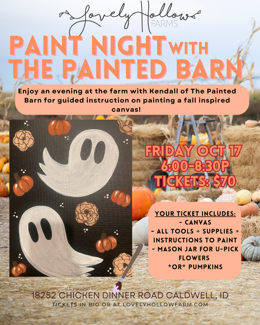 10/17 - Paint Night with Kendall of The Painted Barn